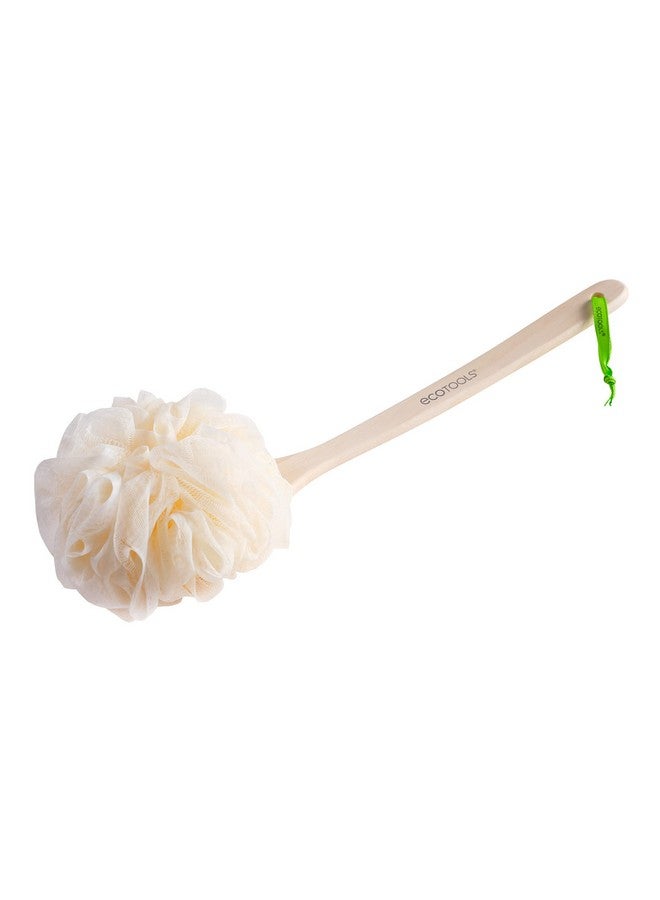 Ecotools Bath Pouf With Handle Hardtoreach Cleansing Sponge Ecopouf Bath Brush Assorted Colors - Image 4
