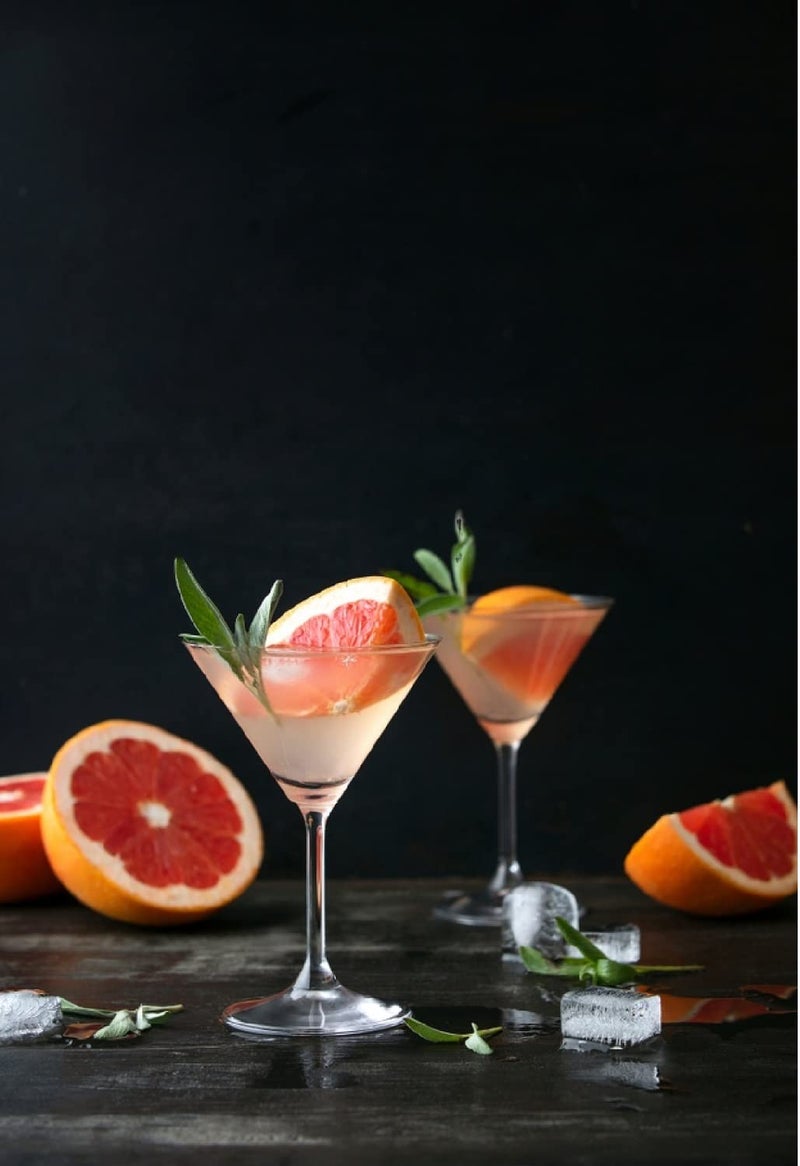MZP MZP Italian Premium Martini Glasses Crystal Shine Clear Designer Cocktail and Martini Transparent Glass 180 ml for Multipurpose use Wine Whiskey Mojito Juice Glasses Set of 2 180 ml 2  - Image 2