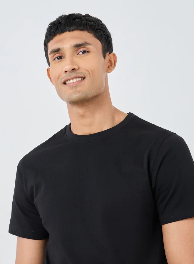 Styli Styli Solid Heavy Jersey Longline T-Shirt