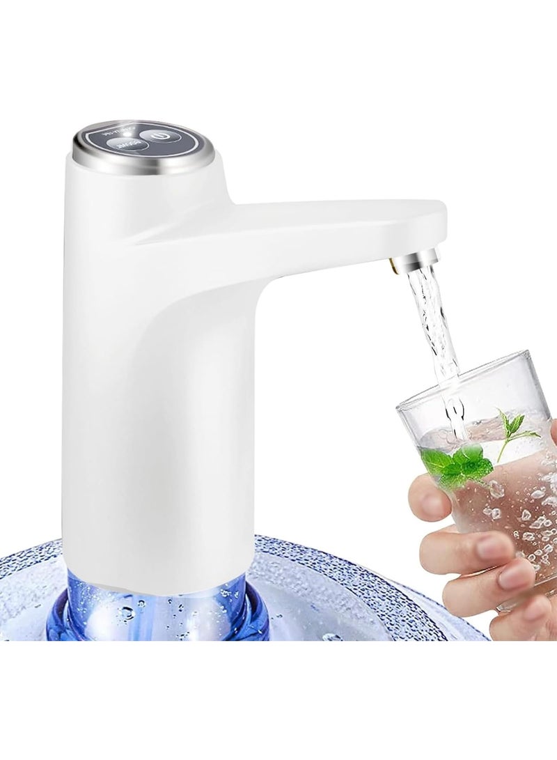 Water Dispenser Pump for 5 Gallon Bottle Free Quantitative Drinking Water Pump Portable USB Charging Electric Bottle Pump Multipurpose Dispenser for Home Camping - Image 1