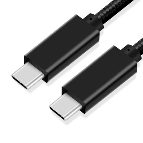 Cuxnoo USB C-C Video Cable 3.3ft, 4K Display USB-C Monitor Cable Support 100W Fast Charge and 10 Gbps Data Transfer for Type-C iPhone 15 Pro, MacBook Pro/Air, Chromebook, Matebook, Thinkpad and More - Image 1