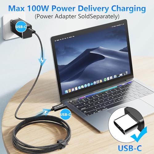 Cuxnoo USB C-C Video Cable 3.3ft, 4K Display USB-C Monitor Cable Support 100W Fast Charge and 10 Gbps Data Transfer for Type-C iPhone 15 Pro, MacBook Pro/Air, Chromebook, Matebook, Thinkpad and More - Image 4