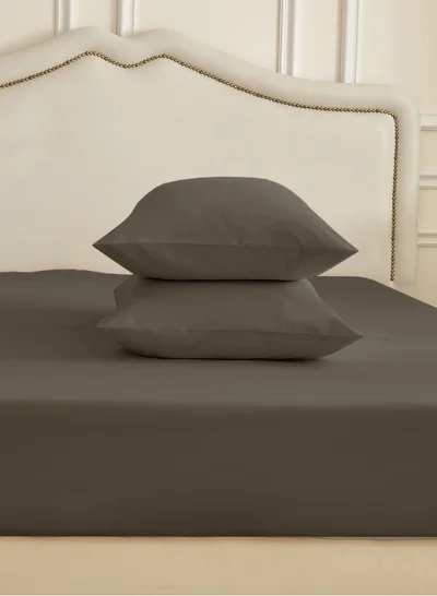 Donetella Microfiber Pillowcases 2-Pcs Soft Pillow Cover (50 x 75 CM) With Envelope Closure (Without Pillow Insert),Charcoal Grey