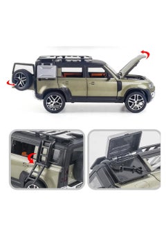 Toyland 1:24 Scale Die-Cast SUV Model with Lights, Sounds & Pull-Back Action – Opening Doors & Detailed Interior  - Image 4
