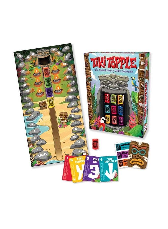 Gamewright لعبة جيمرايت تيكي توبل - لعبة الطاولة التكتيكية لهيمنة التماثيل متعددة الألوان، 5" للأعمار من 120 شهر إلى 180 شهر - Image 2