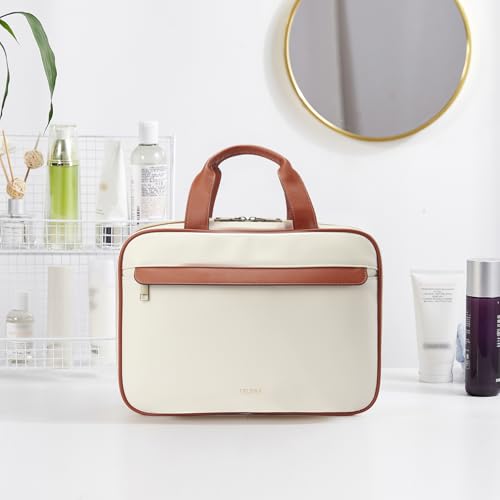 Telena Travel Toiletry Bag for Women with Hanging Hook, Water-resistant Cosmetic Bag Travel Organizer for Accessories, Toiletries, Shampoo - Image 3