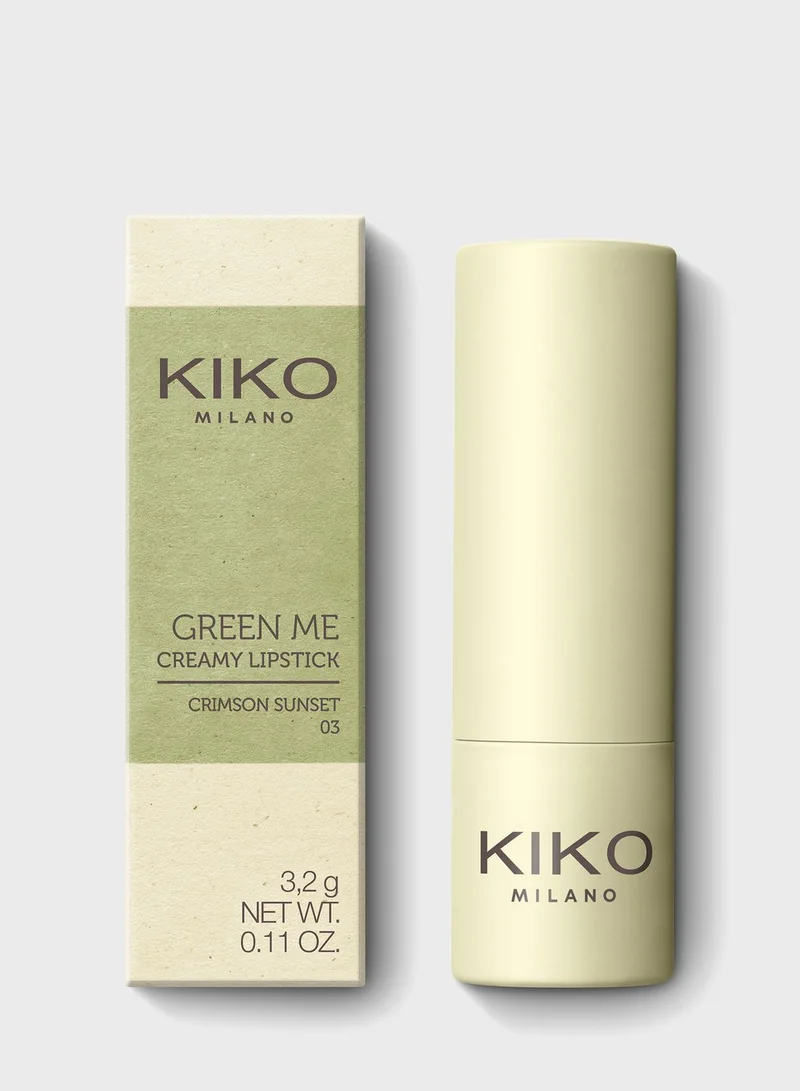 KIKO MILANO Green Me Creamy Lipstick - Crimson