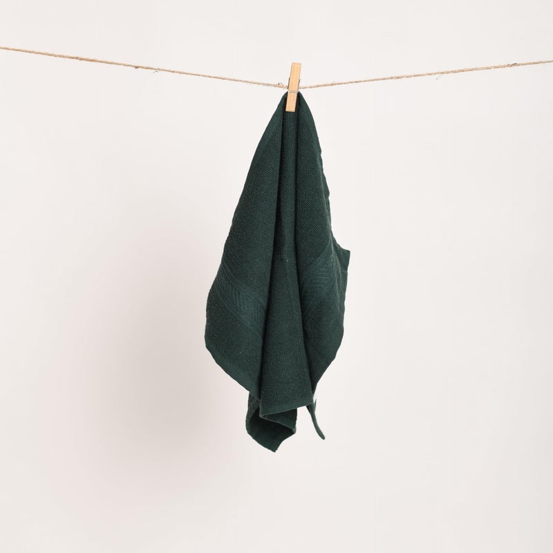 Furnofy 450 GSM Hand Towel Set of 3 Soft, Absorbent & Quick Dry Towel for Gym, Home, Kitchen, Pool, Travel - (40x60 cm, Green) - Image 2