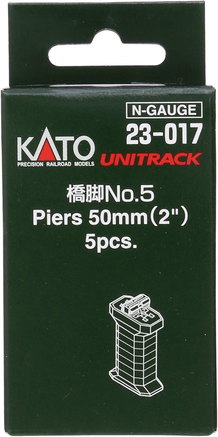 Kato KAT23017 N Gauge 50mm (2") Piers - Set of 5
