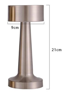 VIO Portable Cordless LED Lamp Bedside Night Light with Touch Sensor 3 Color Changing Rechargeable Table Lamp Portable Desk Lamp for Kids Nursery Home Bedroom Nursery Restaurant Cafe Bar Silver  - Image 5