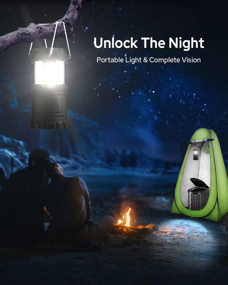 LuckyNov Portable Toilet with Privacy Tent Urine Gel & Leak-Proof Bags, Camping Lantern â€“ Odorless Camping Toilet for Adults & Kids, Outdoor Travel Potty - Image 3