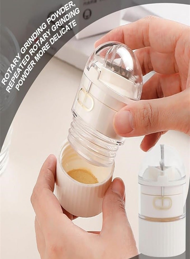 Pill Tablet Cutter, Pill Crusher, Food Grade, with 4 functions, Cutting medicine, 1 into 2, Storing medicine, Crushing medicine, Water cup, Portable medicine box (White) - Image 5