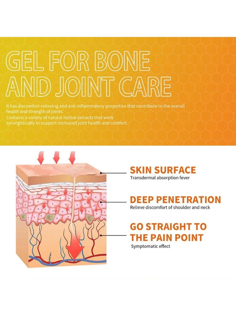 Sumifun Meniscus Pain Relief Ointment Cream Joint Arthritis Pain Relief Cream Knee Care Bee Venom Cream for Joint Care Treatment Gel Cream Bee Venom Joint & Muscle Pain Relief Cream 20g - Image 3