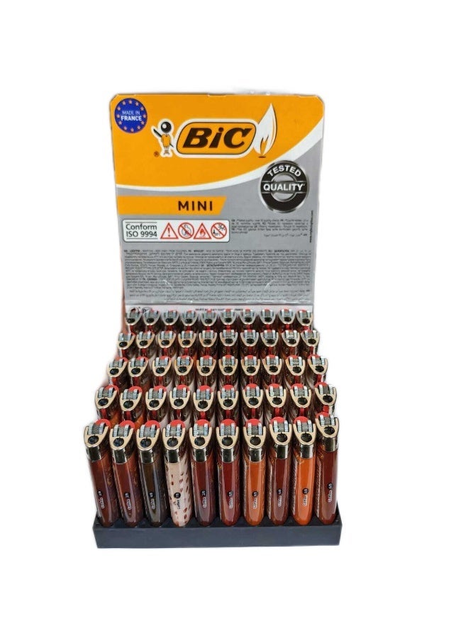 BIC J5 Limited Edition Coffee-themed Mini Lighters - Tray of 50 - Image 1