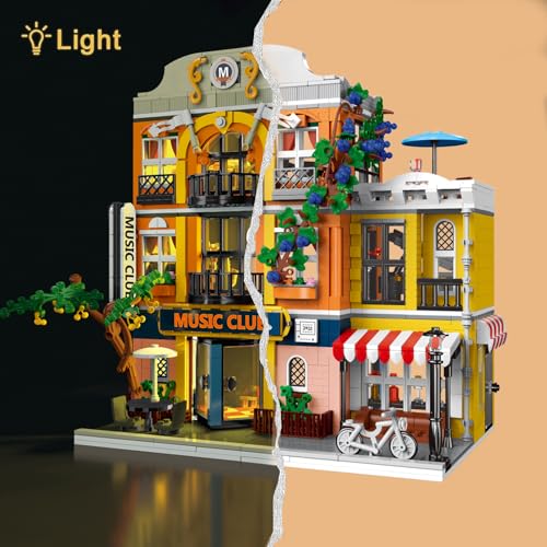 ENJBRICK Flowers City Jazz Club Building Sets for Adutls, Architecture House Building Kit for Boys and Girls 8-14 Years 1683 PCS - Image 4