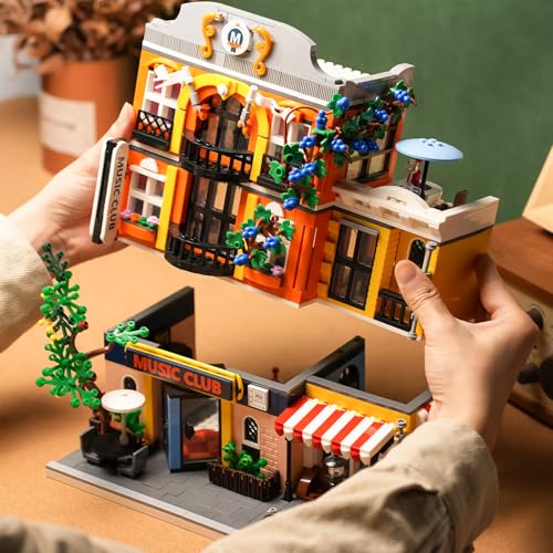 ENJBRICK Flowers City Jazz Club Building Sets for Adutls, Architecture House Building Kit for Boys and Girls 8-14 Years 1683 PCS - Image 3