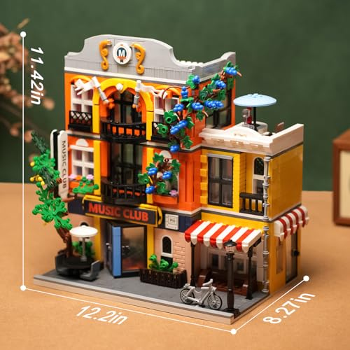ENJBRICK Flowers City Jazz Club Building Sets for Adutls, Architecture House Building Kit for Boys and Girls 8-14 Years 1683 PCS - Image 5