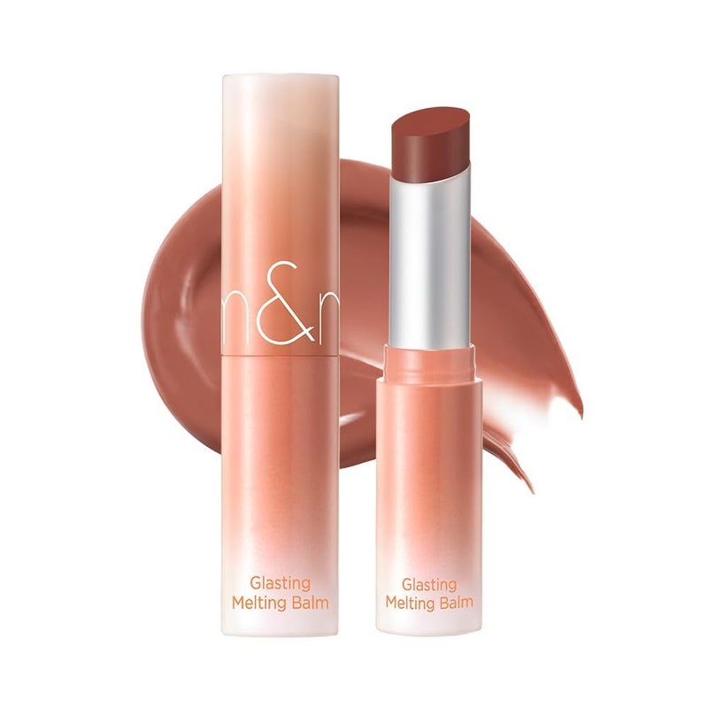 rom&nd GLASTING MELTING BALM 13 Scotch Nude | Crystal-Clear Water-Gloss Shine | Hydrating Tinted Lip Balm for Plump, Non-Sticky Lips - Image 1