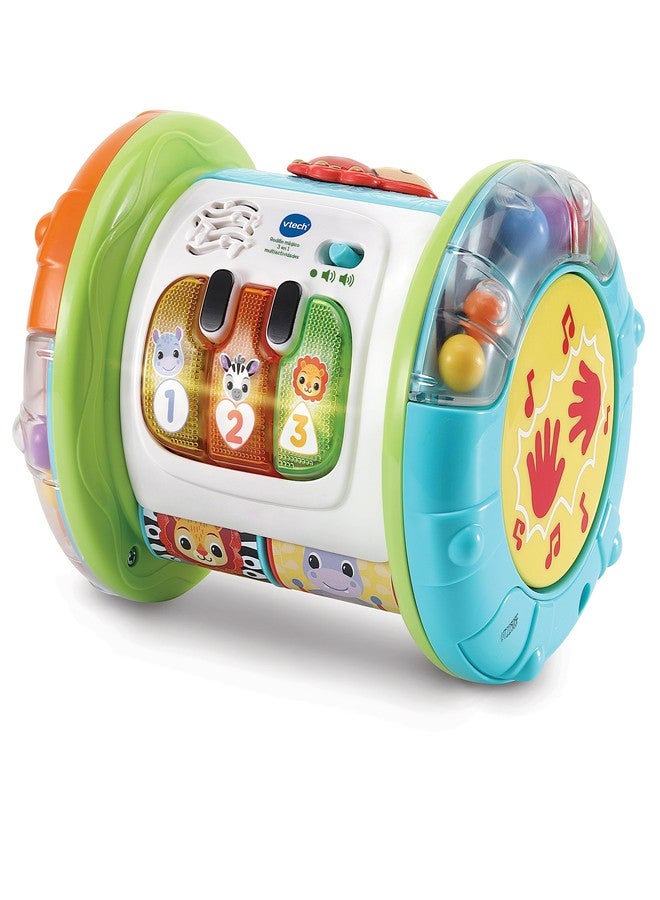 VTech - 3 in 1 Interactive Magic Roller, Multi-Activity Toy for Babies from 6 Months, Drum, Piano and Activity Center, Music Learning, Teaches Basic Vocabulary, - Image 1