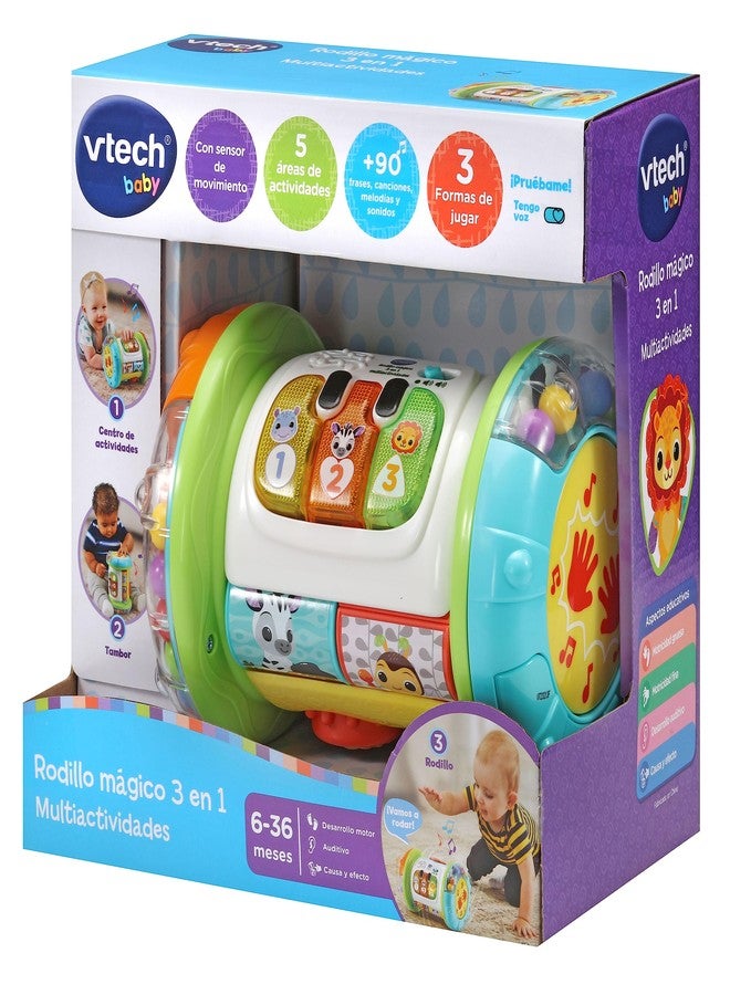 VTech - 3 in 1 Interactive Magic Roller, Multi-Activity Toy for Babies from 6 Months, Drum, Piano and Activity Center, Music Learning, Teaches Basic Vocabulary, - Image 5