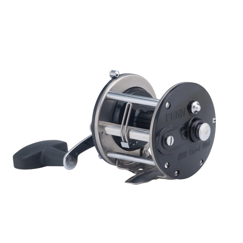 PENN General Purpose Level Wind Conventional Nearshore/Lake Fishing Reel, HT-100 Star Drag, max of 10lb | 4.5kg, Machined and Anodized Aluminum Spool with Bakelite Sideplates, 290yd/20lbs, Black - Image 2