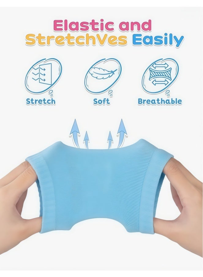 5 Pairs Baby Knee Pads for Crawling, Anti-Slip Product to Protect Infants & Toddlers Knees, Elbows and Legs, Breathable Mesh for Boys Girls (multicolored) - Image 4