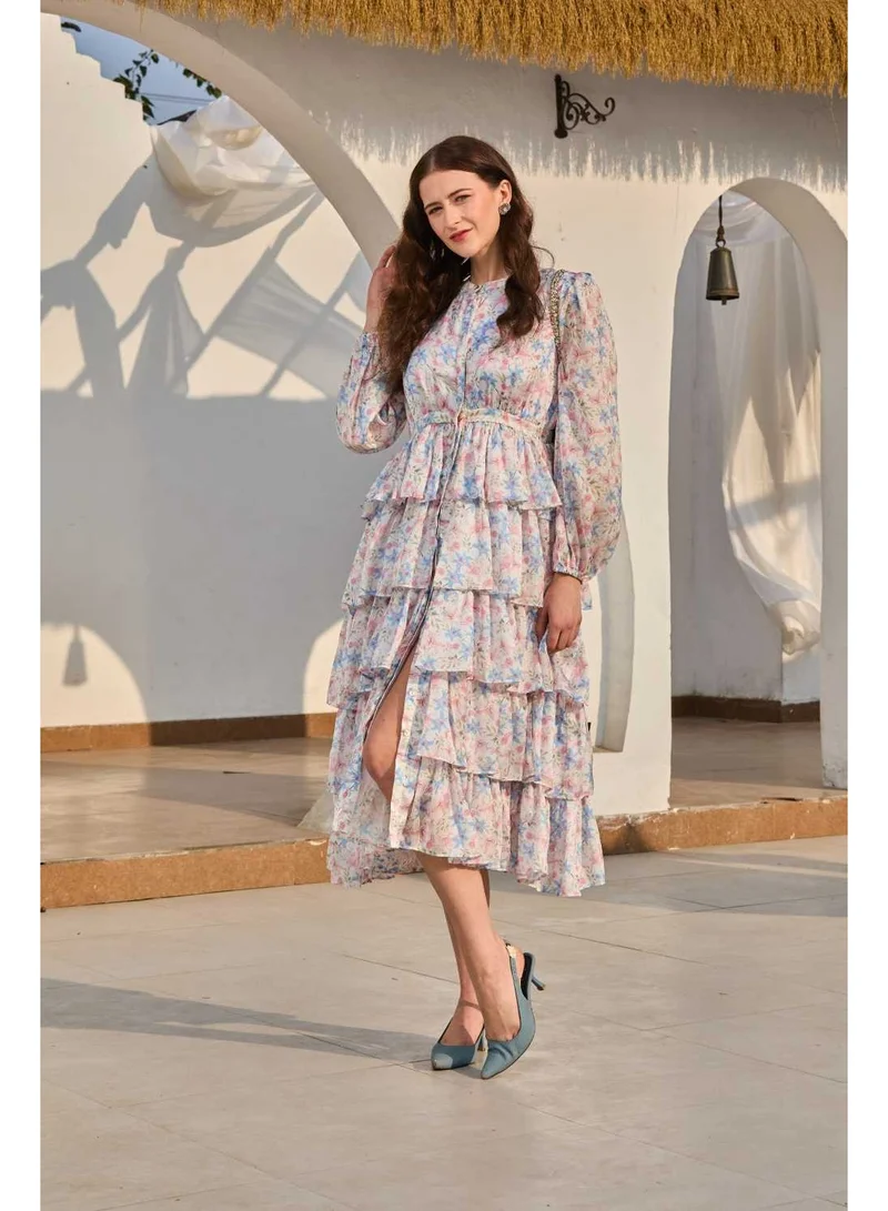 Luxe & Hardy فستان لوكس آند هاردي أمور المطبوع