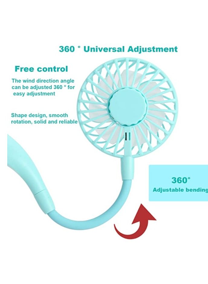 Generic Hands Free Neck Band Hanging USB Rechargeable Dual Fan Mini Air Cooler For Summer - Image 3