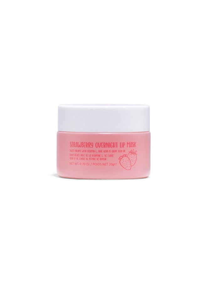 W7 Sweet Dreams Overnight Strawberry Lip Mask Vitamin E Aloe Vera And Grape Seed Oil For Hydrated Full Looking & Irresistible Lips 0.67 Fl Oz - Image 1