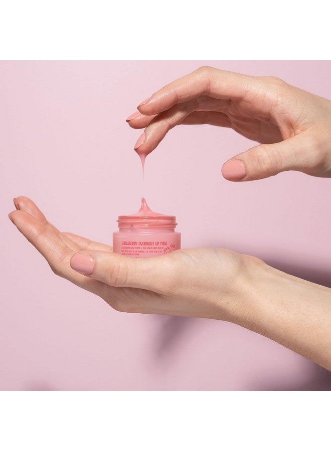 W7 Sweet Dreams Overnight Strawberry Lip Mask Vitamin E Aloe Vera And Grape Seed Oil For Hydrated Full Looking & Irresistible Lips 0.67 Fl Oz - Image 2
