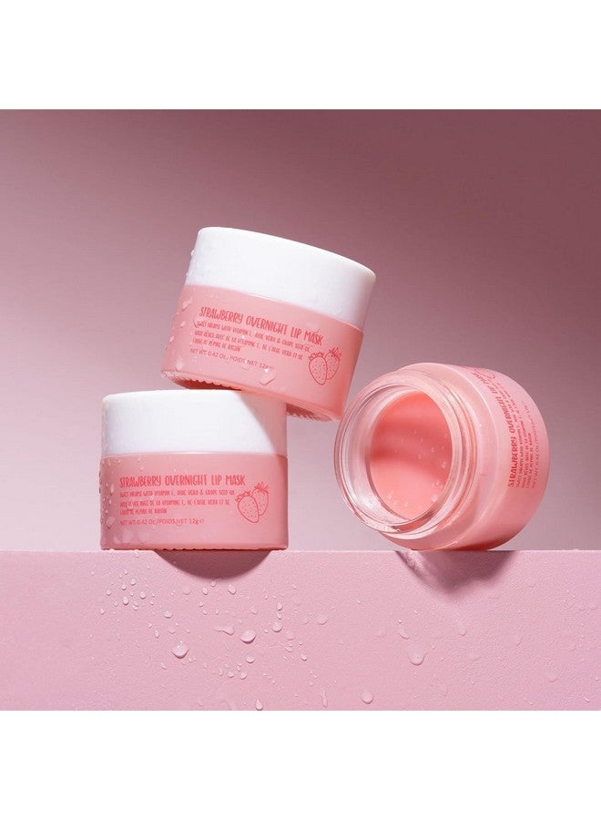 W7 Sweet Dreams Overnight Strawberry Lip Mask Vitamin E Aloe Vera And Grape Seed Oil For Hydrated Full Looking & Irresistible Lips 0.67 Fl Oz - Image 3