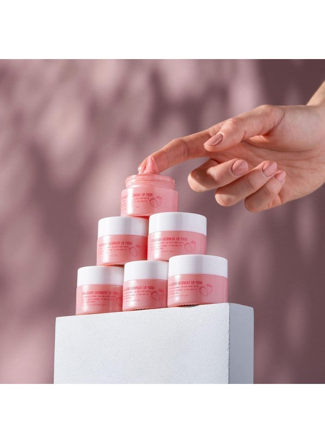 W7 Sweet Dreams Overnight Strawberry Lip Mask Vitamin E Aloe Vera And Grape Seed Oil For Hydrated Full Looking & Irresistible Lips 0.67 Fl Oz - Image 4