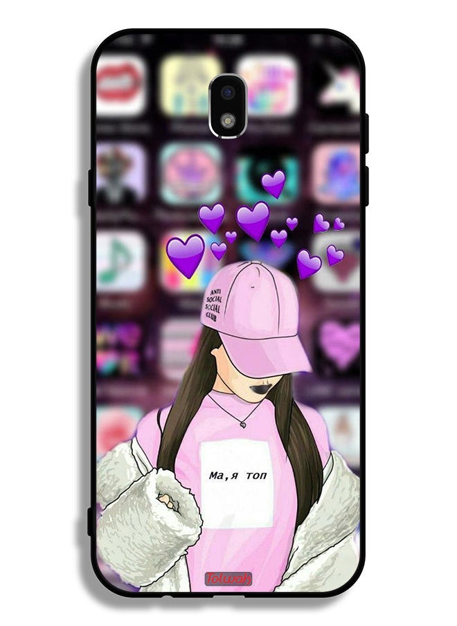 Tolwak - Samsung Galaxy J7 Pro Protective Case Cover Anti Social Club - Image 1