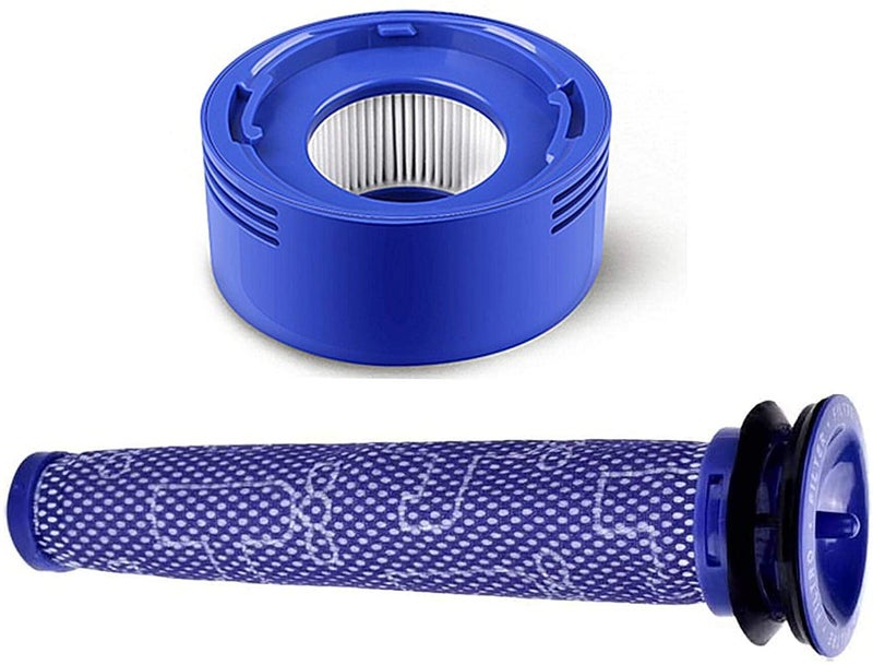 ConPus Filter Set Replacement for Dyson V8 V8 V7 Absolute Animal Motorhead Vacuum 1 Pre Filters  1 HEPA Post Filters Replaces Part  96566101  96747801