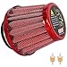 RUTU 38mm Air Filter For 50cc 90cc 110cc 125cc Predator 196cc 200cc 212cc SSR110 125 GX160 GX200 PW80 PW50 CT200U CT200UEX TTR90 125 KLX110 KT196 MB200 MB165 Moped Scooter Motorcycle Air Filter Red - Image 2