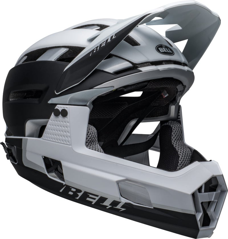 Bell Super Air R Mips MTB Full Face Helmet 2022: Matte Black/White L 58-62cm