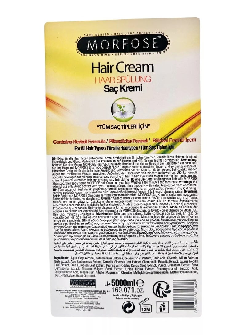 مورفوز كريم الشعر العشبي من مورفوس 5000 مل - تركيبة احترافية للترطيب ومقاومة الكهرباء الساكنة - Image 3