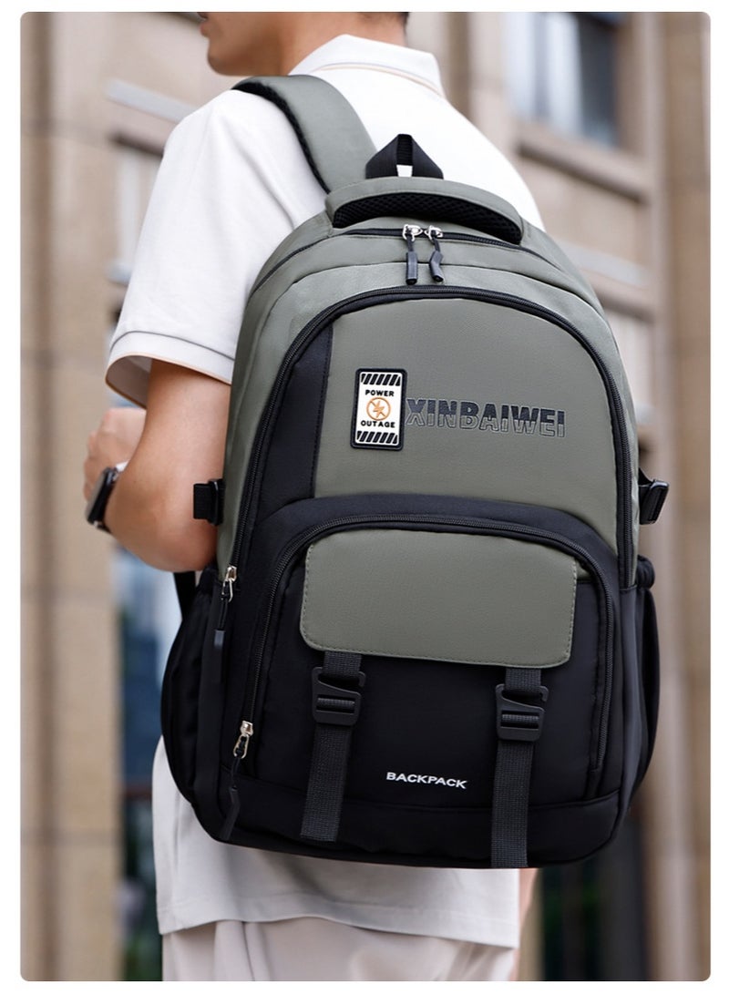 College students' campus, high school students' backpack craze, junior high school and senior high school casual backpacks, business backpacks for middle and primary school students, large-capacity backpack - Image 3