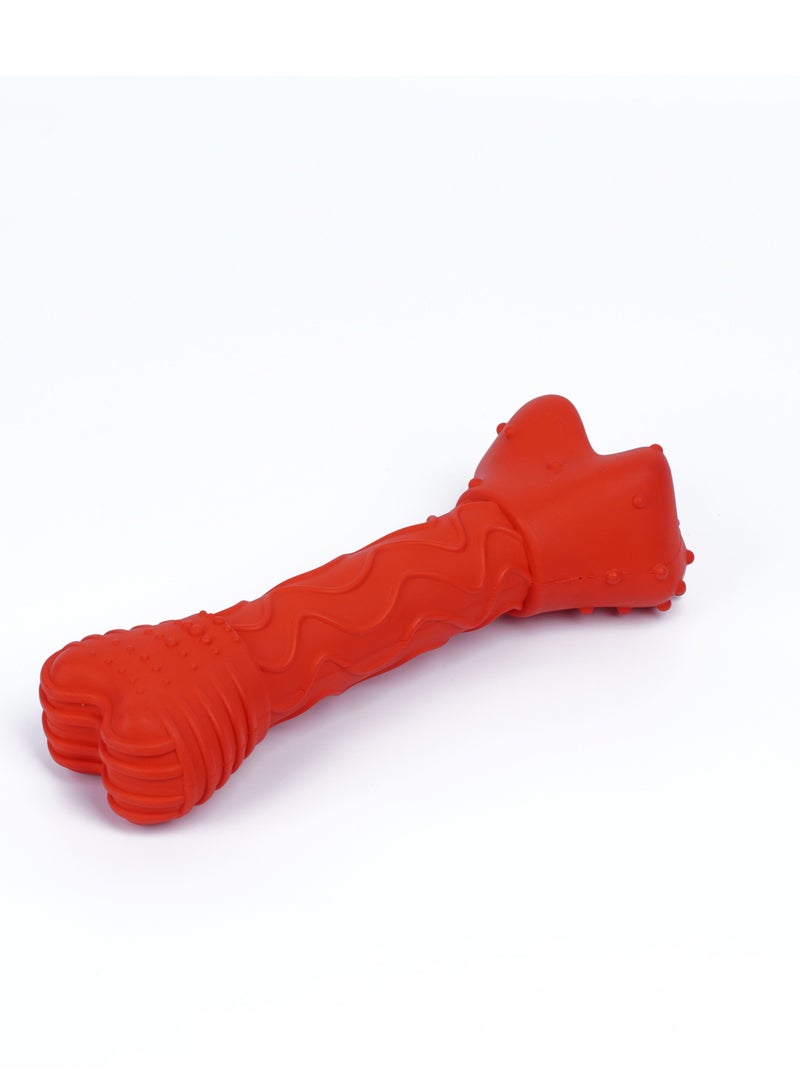 GULFLINK Non Toxic Natural Rubber Squeaky Toy For Dogs Red - Image 1