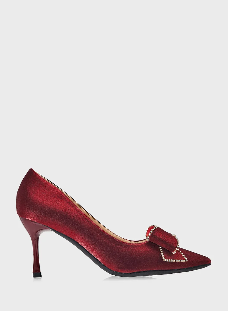 خزانة Heeled Pump With Bow