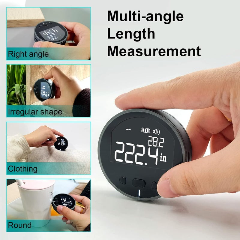Digital Measuring Tape with LED Display, Digital Tape Measure with cm/ft/in, 3 Kinds of Measurement Units, for Body Measuring, Measures Body Part Circumferences and Flat Curved Round Surface Length - Image 2