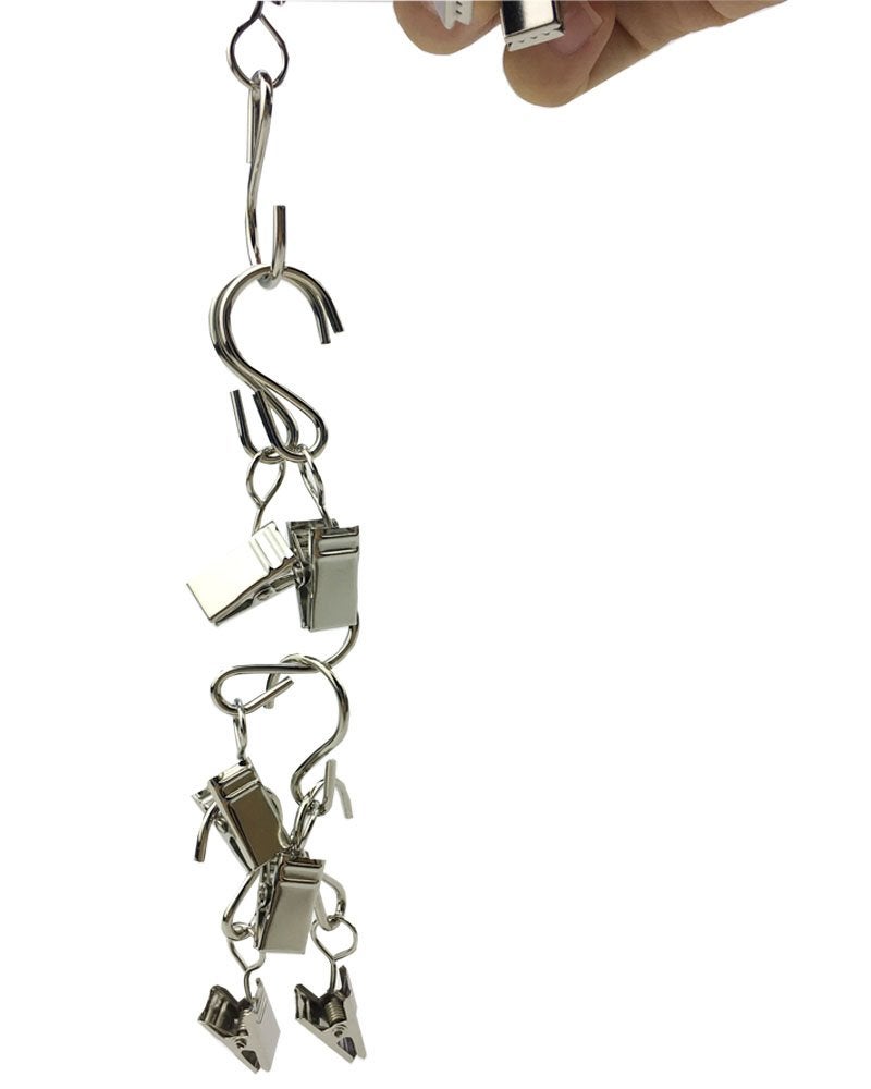 Mydio 50 Pack Stainless Steel Curtain Clip String Party Light and Outdoor Activities Wire-Party Supplies (2.4in Long) - Image 5