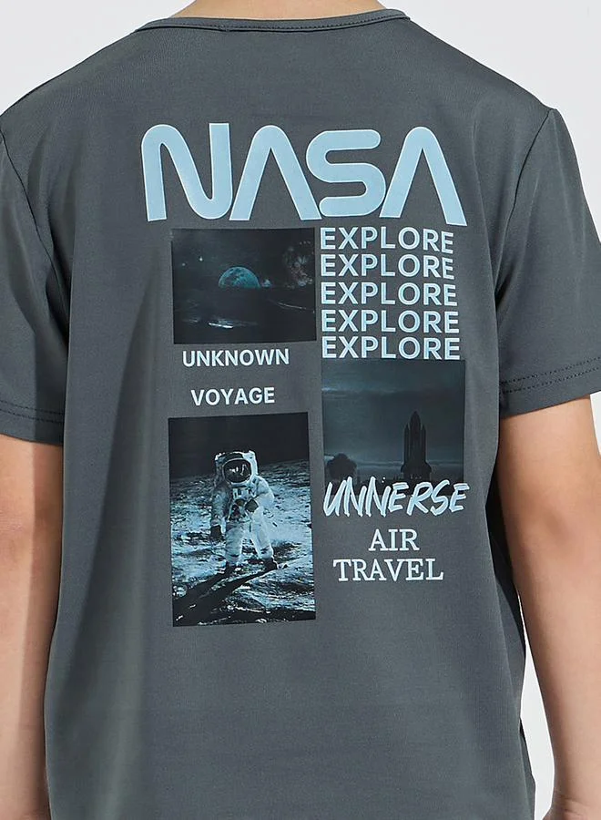 Styli NASA Graphic Print T-Shirt & Joggers Set