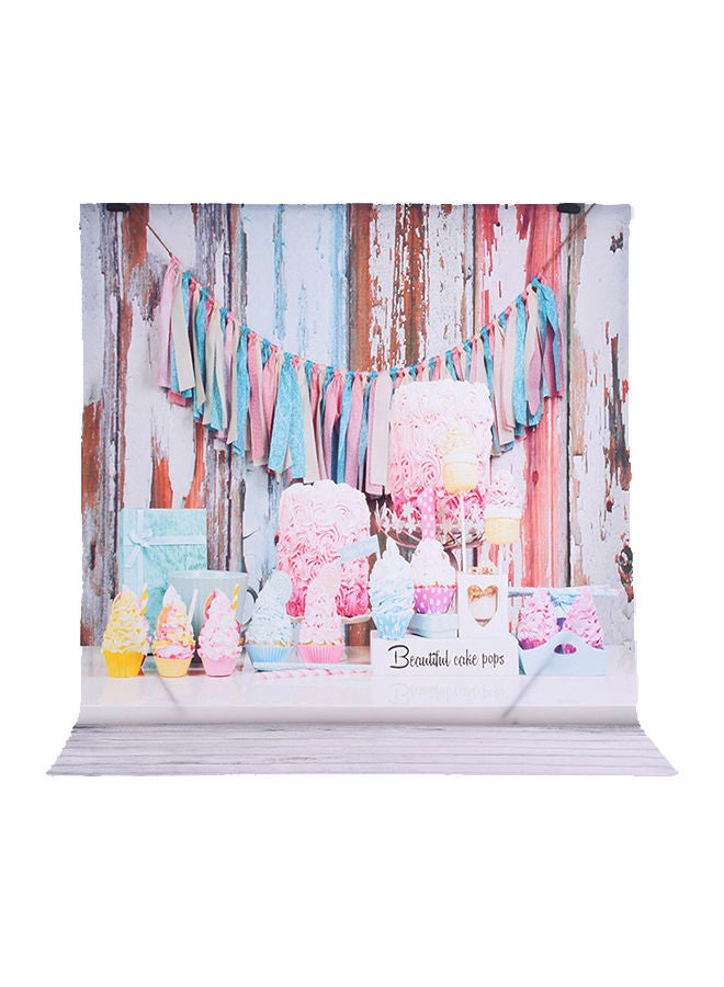 نيبمينينت خلفية تصوير مزينة بطبعة متعدد الألوان - Image 1