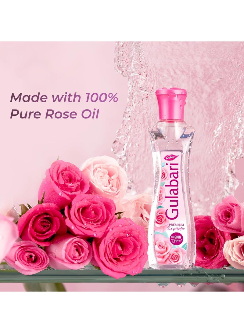 Dabur Gulabari Premium Rose Water Facial Cleansing Toner 3 X 120ml - Image 4
