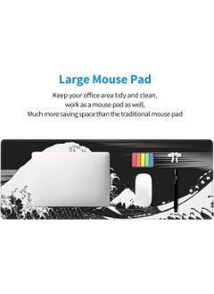 Rock Pow Large mouse pads extended gaming mouse pads comfortable and non-slip mouse pads no pressure for long-term use 800 * 300 * 3mm  - Image 3