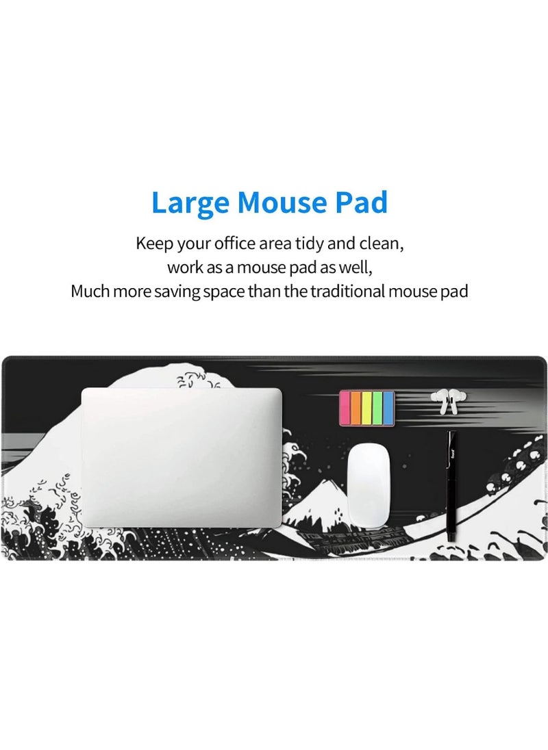 Rock Pow Large mouse pads extended gaming mouse pads comfortable and non-slip mouse pads no pressure for long-term use 800 * 300 * 3mm  - Image 3