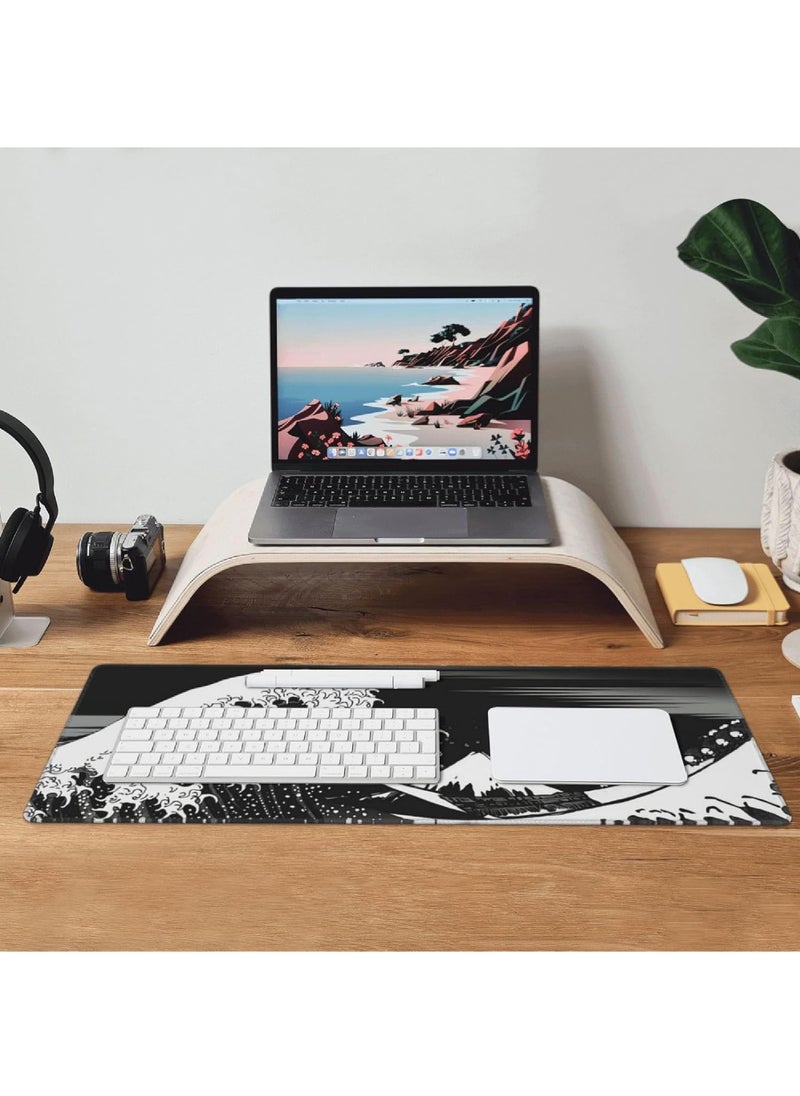 Rock Pow - Large mouse pads extended gaming mouse pads comfortable and non-slip mouse pads no pressure for long-term use 800 * 300 * 3mm - Image 1