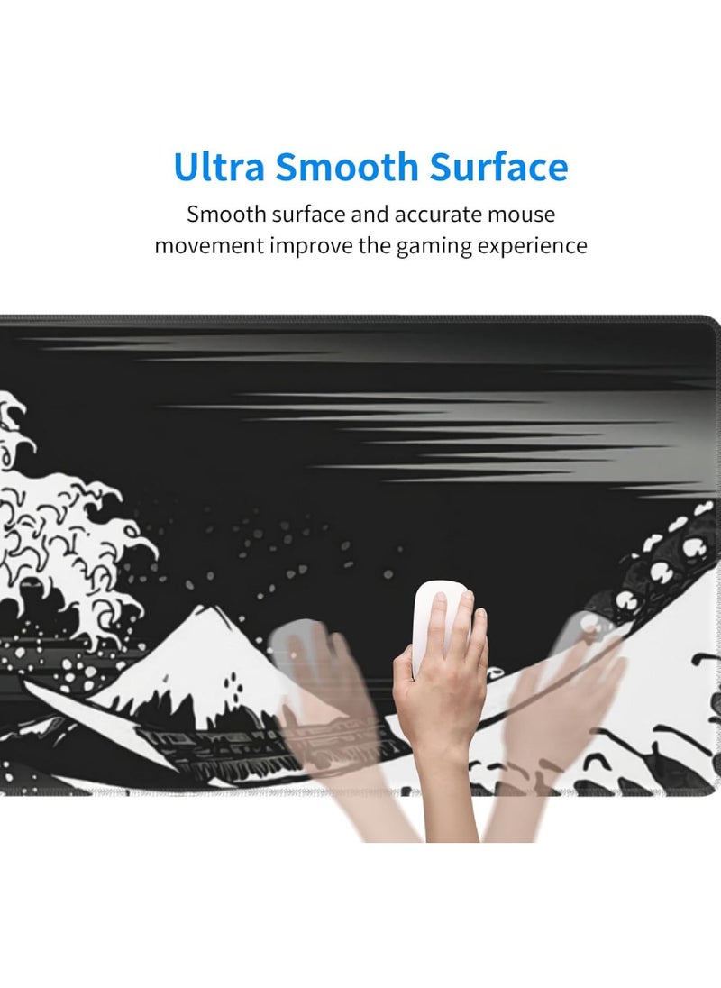 Rock Pow Large mouse pads extended gaming mouse pads comfortable and non-slip mouse pads no pressure for long-term use 800 * 300 * 3mm  - Image 5