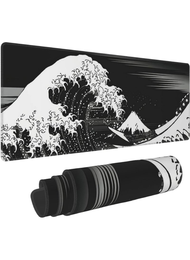 Rock Pow Large mouse pads extended gaming mouse pads comfortable and non-slip mouse pads no pressure for long-term use - Image 1